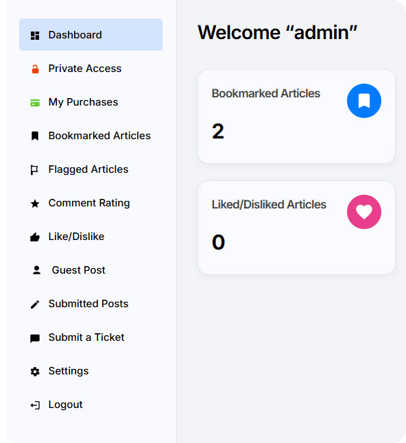 User Dashboard