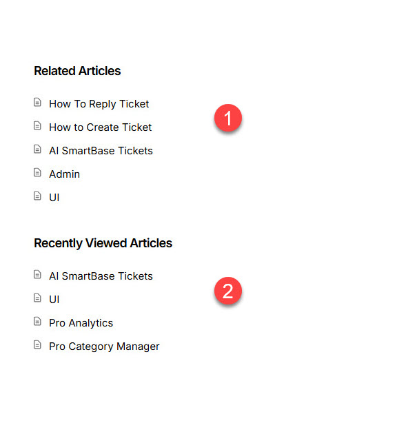 Related & Recently Viewed